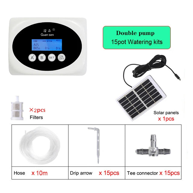 solar powered Dual Pump Intelligent Drip Irrigation System